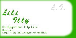 lili illy business card